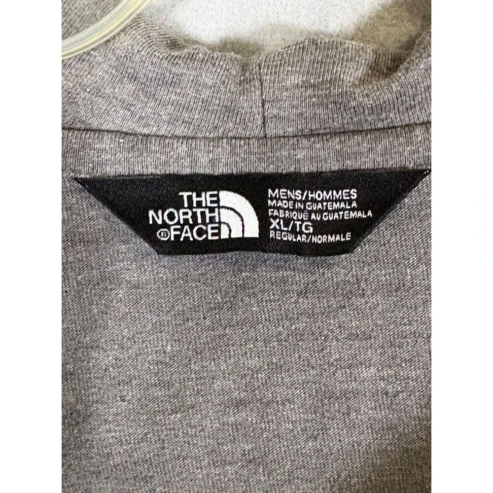 The North Face Henley Hoodie Mens XL Gray Button Placket Hooded Pullover